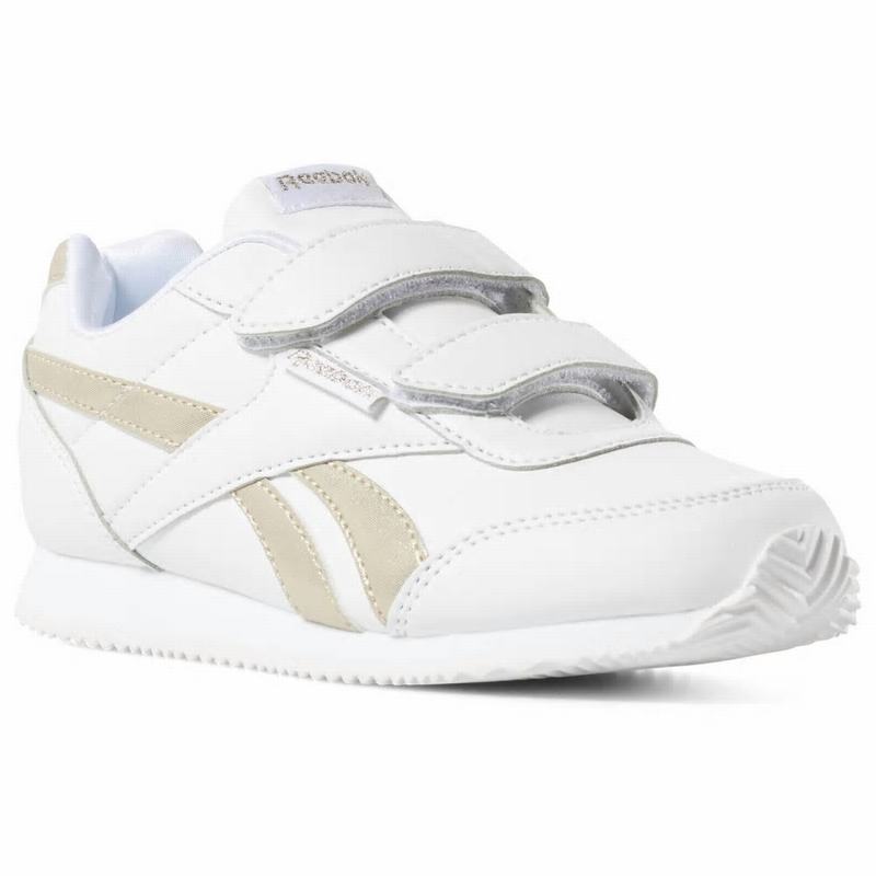 Reebok Royal Cljog 2 2v Tenisky Dievcenske - Biele/Zlate Metal KZ1072PQ